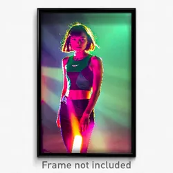 Pixel Art Poster - Showy Crop (8 Bit Psychedelic Trippy Weird Video Game Print)