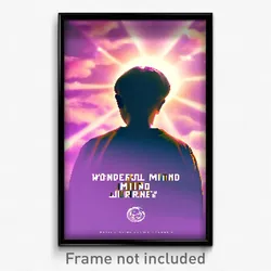 Pixel Art Poster - Wonderful Mind Journey (8 Bit Psychedelic Video Game Print)