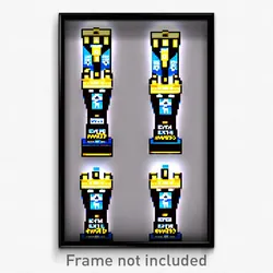 Pixel Art Poster - Extra Small Movie Awards (8 Bit Psychedelic Video Game Print)