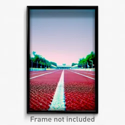 Pixel Art Poster - Tremendous Track (8 Bit Psychedelic Trippy Video Game Print)