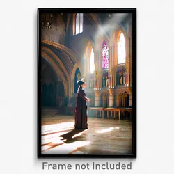Pixel Art Poster - Polished Friary (8 Bit Psychedelic Trippy Video Game Print)