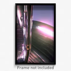 Pixel Art Poster - Metallic Switchback (8 Bit Psychedelic Video Game Print)