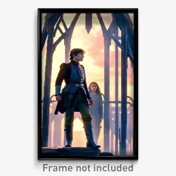 Pixel Art Poster - Glaring Folly (8 Bit Psychedelic Trippy Video Game Print)
