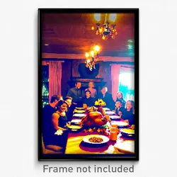 Pixel Art Poster - Rare Thanksgiving (8 Bit Psychedelic Trippy Video Game Print)