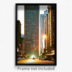 Pixel Art Poster - Rundown American City (8 Bit Psychedelic Video Game Print)