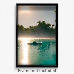 Pixel Art Poster - Clean Cay (8 Bit Psychedelic Trippy Weird Video Game Print)