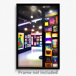Pixel Art Poster - Quirky Gallery (8 Bit Psychedelic Trippy Video Game Print)