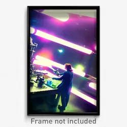 Pixel Art Poster - Bright Laboratory (8 Bit Psychedelic Trippy Video Game Print)