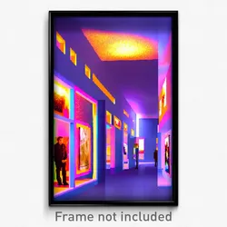 Pixel Art Poster - Ordinary Gallery (8 Bit Psychedelic Trippy Video Game Print)