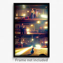 Pixel Art Poster - Gargantuan Coop (8 Bit Psychedelic Trippy Video Game Print)