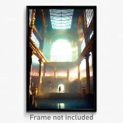 Pixel Art Poster - Cultured Realm (8 Bit Psychedelic Trippy Video Game Print)