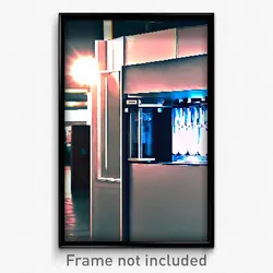 Pixel Art Poster - Infamous Ice Machine (8 Bit Psychedelic Video Game Print)