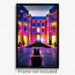Pixel Art Poster - Noteworthy Belvedere (8 Bit Psychedelic Video Game Print)
