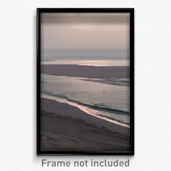 Pixel Art Poster - Dreary Beach (8 Bit Psychedelic Trippy Video Game Print)