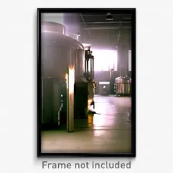 Pixel Art Poster - Big Boiler Room (8 Bit Psychedelic Trippy Video Game Print)