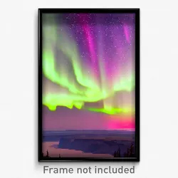 Pixel Art Poster - Antique Aurora (8 Bit Psychedelic Trippy Video Game Print)