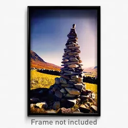 Pixel Art Poster - Rural Cairn (8 Bit Psychedelic Trippy Weird Video Game Print)