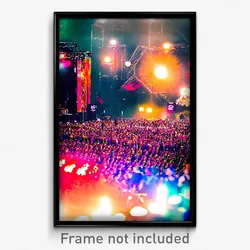 Pixel Art Poster - Tremendous Festival (8 Bit Psychedelic Video Game Print)