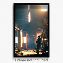 Pixel Art Poster - Rundown Outer Space (8 Bit Psychedelic Video Game Print)