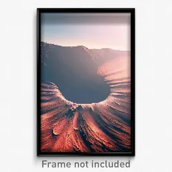 Pixel Art Poster - Outstanding Crater (8 Bit Psychedelic Video Game Print)