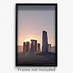 Pixel Art Poster - Meager Henge (8 Bit Psychedelic Trippy Video Game Print)