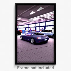Pixel Art Poster - Cute Car Dealership (8 Bit Psychedelic Video Game Print)