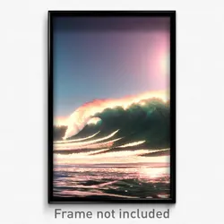Pixel Art Poster - Esteemed Tsunami (8 Bit Psychedelic Trippy Video Game Print)