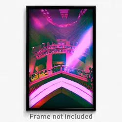 Pixel Art Poster - Cultured University (8 Bit Psychedelic Video Game Print)
