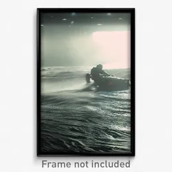 Pixel Art Poster - Damp Backdrifting (8 Bit Psychedelic Trippy Video Game Print)
