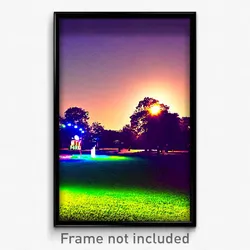 Pixel Art Poster - Nifty Park (8 Bit Psychedelic Trippy Weird Video Game Print)