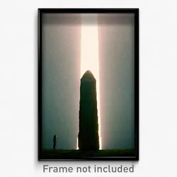 Pixel Art Poster - Meek Menhir (8 Bit Psychedelic Trippy Weird Video Game Print)