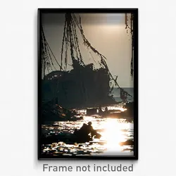 Pixel Art Poster - Tattered Bay (8 Bit Psychedelic Trippy Video Game Print)