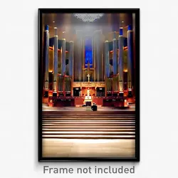 Pixel Art Poster - Accomplished Synagogue (8 Bit Psychedelic Video Game Print)