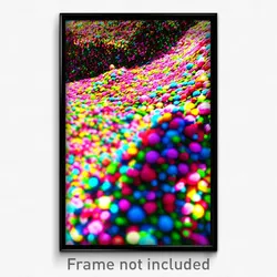 Pixel Art Poster - Vibrant Heap (8 Bit Psychedelic Trippy Video Game Print)