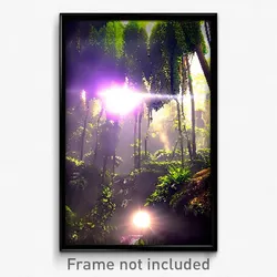 Pixel Art Poster - Measly Rainforest (8 Bit Psychedelic Trippy Video Game Print)