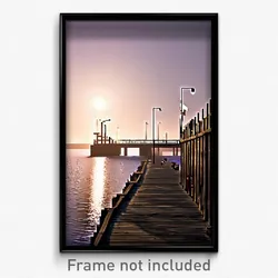 Pixel Art Poster - Barren Wharf (8 Bit Psychedelic Trippy Video Game Print)