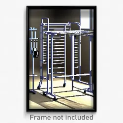 Pixel Art Poster - Advanced Drying Rack (8 Bit Psychedelic Video Game Print)