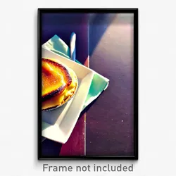 Pixel Art Poster - Unsightly Pastel De Nata (8 Bit Psychedelic Video Game Print)