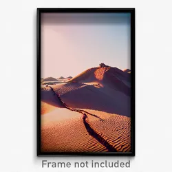 Pixel Art Poster - Rusty Dunes (8 Bit Psychedelic Trippy Weird Video Game Print)