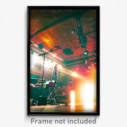 Pixel Art Poster - Hidden Music Venue (8 Bit Psychedelic Video Game Print)