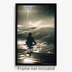 Pixel Art Poster - Agitated Flood (8 Bit Psychedelic Trippy Video Game Print)