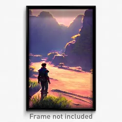 Pixel Art Poster - Wiry Province (8 Bit Psychedelic Trippy Video Game Print)