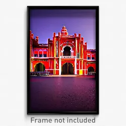 Pixel Art Poster - Glamorous Mexican Architecture (8 Bit Video Game Print)