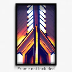 Pixel Art Poster - Unusual Eaves (8 Bit Psychedelic Trippy Video Game Print)