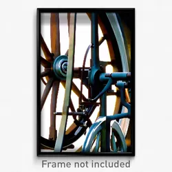 Pixel Art Poster - Homely Wheel (8 Bit Psychedelic Trippy Video Game Print)