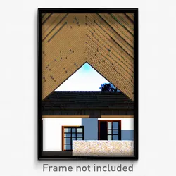 Pixel Art Poster - Large Dormer (8 Bit Psychedelic Trippy Video Game Print)