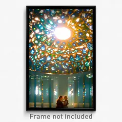 Pixel Art Poster - Bountiful Glass (8 Bit Psychedelic Trippy Video Game Print)