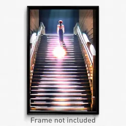 Pixel Art Poster - Huge Stair (8 Bit Psychedelic Trippy Weird Video Game Print)