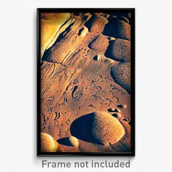 Pixel Art Poster - Brisk Petroglyphs (8 Bit Psychedelic Trippy Video Game Print)