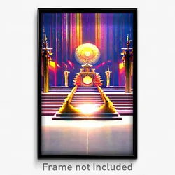 Pixel Art Poster - Gigantic Dais (8 Bit Psychedelic Trippy Video Game Print)